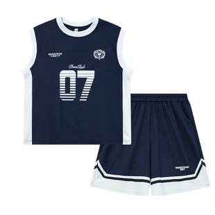 男童夏装速干篮球服运动背心套装2026新款中学生儿童冰丝透气衣服