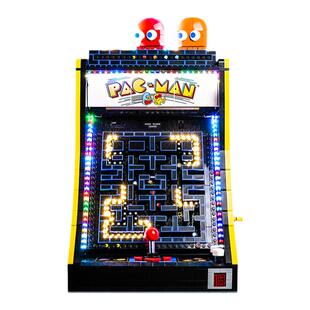 适用于乐高游戏机吃豆人展示盒积木灯饰10323街机灯光配件防尘罩