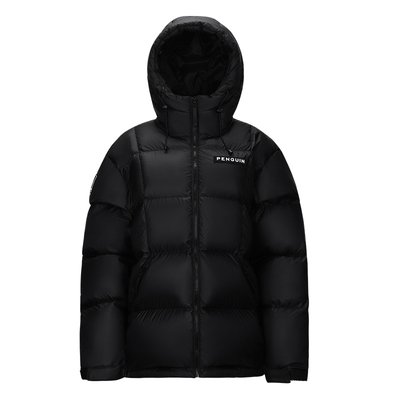 企鹅联名骆驼热能羽绒服女2025冬新款情侣加厚保暖户外短款面包男