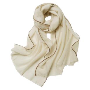 SUCHU素雏 微波云朵！高端山羊绒围巾薄软糯戒指绒披肩外搭四季