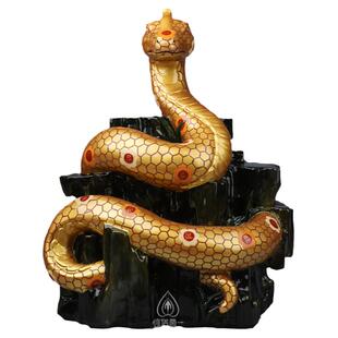 心造帝一十二生肖蛇佛像真身手绘仙家用摆设工艺品汉白供奉摆件