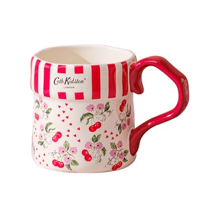 Cath Kidston马克杯高颜值陶瓷咖啡杯带勺精致生日礼物女生水杯子