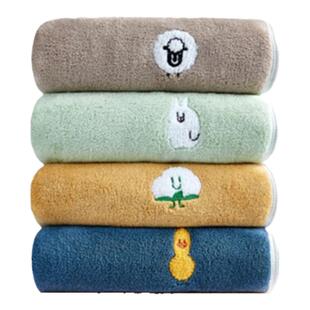 三利儿童毛巾A类柔软吸水珊瑚绒婴幼儿小毛巾幼儿园宝宝洗脸擦手