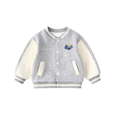 撞色棒球服宝宝潮流穿搭