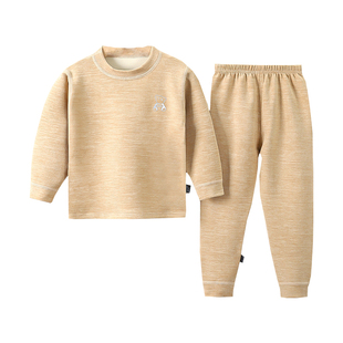 儿童秋衣秋裤男童女童宝宝德绒小孩保暖内衣套装加绒加厚秋冬睡衣