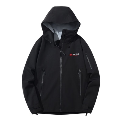 瑞士军工全热封单层情侣冲锋衣