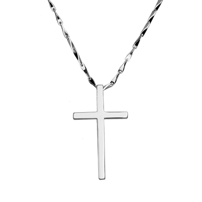 刻字925银未镶嵌光面吊坠