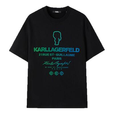 KARL LAGERFELD卡尔拉格斐【纯棉】印花短袖T恤25夏季老佛爷男装
