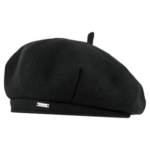 黑色贝雷帽女2026新款春夏显脸小韩系定型八角画家帽大头围帽子潮