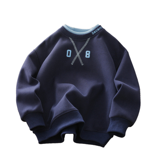 卫衣男童春装中大童春秋款圆领衫2026新款儿童宽松打底衫上衣童装