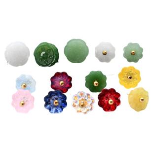 莲蓬珠子旗袍扣子仿玉石琉璃珠散珠手工串珠配件DIY唐装汉服纽扣