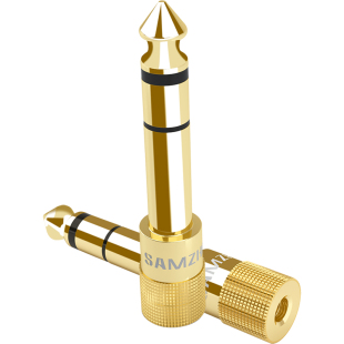 山泽音频6.5转3.5mm转接头话筒吉他插头电子电钢琴音响耳机转换器