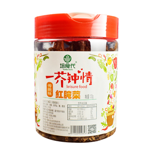 巴盟特产红腌菜培食代一芥钟情红腌菜200g罐装原味酸辣传统红腌菜