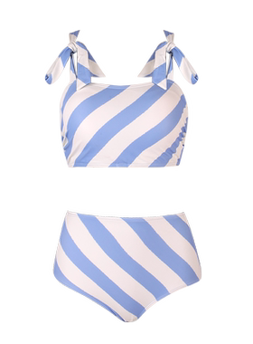 jinxueer2021新款正品女条纹泳衣