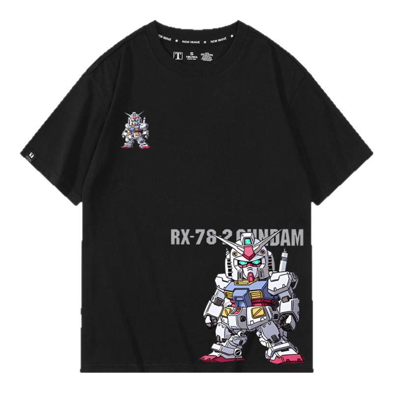 休闲宽松纯棉情侣短袖
