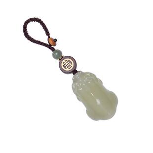 沐匙招财玉石貔貅钥匙扣男士挂饰精致吊坠汽车钥匙挂件礼物新款