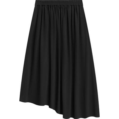 播不对称下摆半身裙女夏季新款商场同款百搭高腰A字裙BDR2BD1337