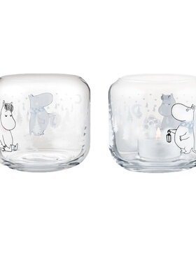 姆明烛台玻璃摆件moomin装饰圣诞