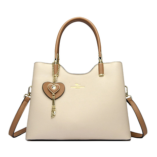 袋鼠正品真皮女包2026春新款送妈妈礼物气质通勤大容量手提斜挎包