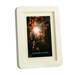 高级感实木圆角相框摆台定制洗照片做成相册打印加六6寸8寸10挂墙