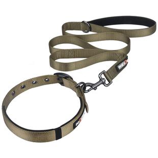 中大型犬狗脖套可调节颈圈拉布拉多尼龙带狗狗的牵引绳狗狗项圈