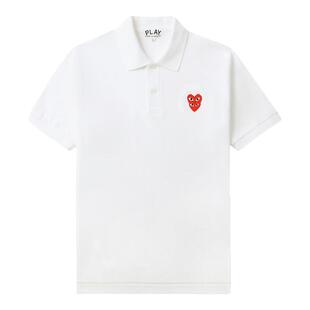 IT CDG PLAY COMME des GARCONS川久保玲情侣基础短袖翻领polo衫