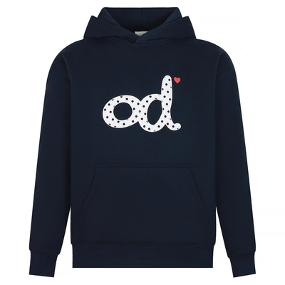 LKOD波点贴布连帽卫衣