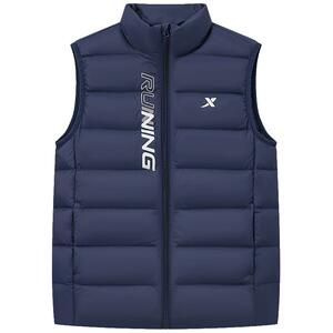 特步童装儿童轻薄羽绒马甲2024秋冬新款男童保暖外套大童冬装上衣