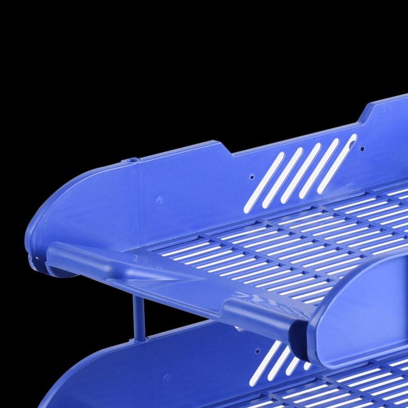 正彩三层文件盘a4加厚座收纳盒办公用品简易塑料储物管理架