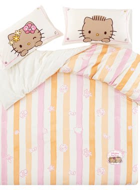 tbh野兽派家居全棉缎纹印花床品