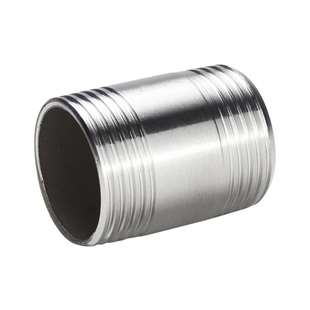 304不锈钢管双头丝外丝水管接头4分螺纹对接水暖配件外牙内经直通