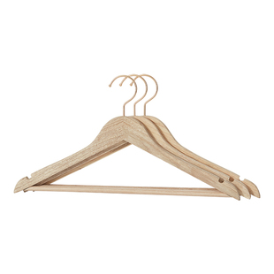 香樟实木衣架家用驱虫防蛀衣撑女士西装宽肩加厚加宽无痕晾衣架