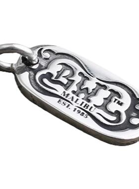 一休老银匠925纯银bwl字母配饰