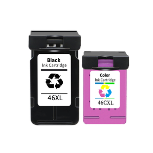 汇栢适用惠普HP46墨盒墨水盒deskjet 2020hc 2520hc 2029 2529 4729打印机黑色蓝彩色连供连喷可加墨水非原装