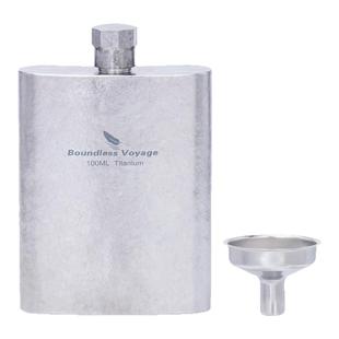 必唯纯钛酒壶户外酒具复古二两装白酒便携式迷你精致随身露营酒瓶