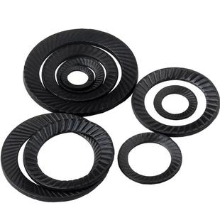 碳钢防松加硬双面齿垫圈蝶形防滑垫圈垫片锁紧自锁防松垫片M3-M42