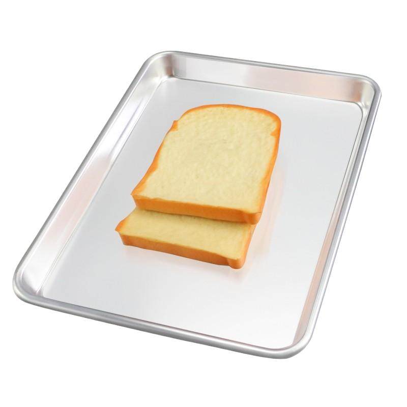 风炉机烤盘披萨烘焙面包饼干蛋糕铝制模具长方形商用铝合金多功能