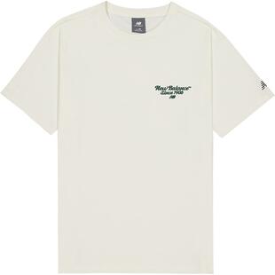 New BalanceNB官方男运动宽松舒适经典潮流学院风短袖T恤AMT52333