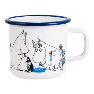 芬兰muurla2021年新款姆明蓝莓系列搪瓷沙拉碗汤碗办公室咖啡杯