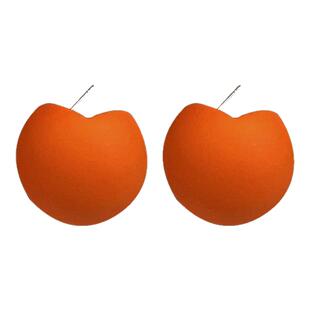 多巴胺风春夏新款耳环女彩色甜美气质大球球耳钉跨境爆款钢针耳饰