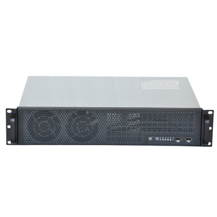 全新2U300工控服务器机箱MATX主板位大电源位 4COM口短箱视频会议