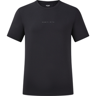 pony波尼2025夏季短袖透气凉爽舒适百搭时尚252M2AT13BK