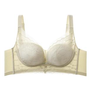 美思粉底液内衣女小胸聚拢无钢圈上托侧收副乳防下垂调整型文胸罩