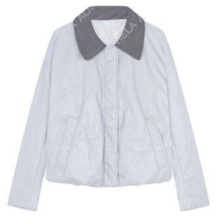 邱莹莹 HELA AOMI “超软皮鹅绒”90鹅绒机车风保暖羽绒服外套