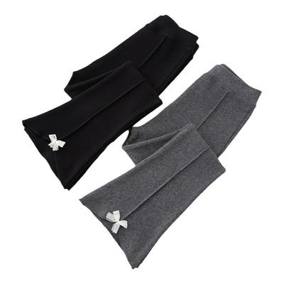 女童喇叭裤秋冬款纯棉打底裤