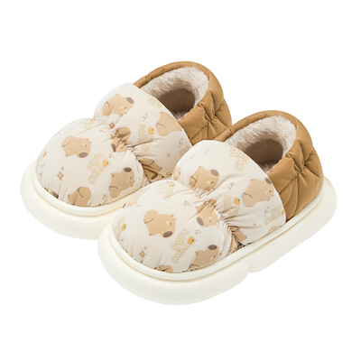 儿童棉拖鞋女童包跟2025新款保暖