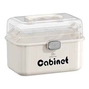 药箱家庭装大号药品收纳盒医药箱家用大容量药物医疗装药手提多层