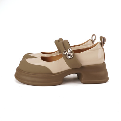 浅口玛丽珍鞋BABORER厚底日系