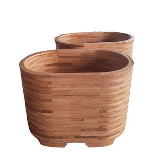 木之润木质浴缸泡澡木桶小户型家用坐式独立迷你成人浴桶加高深