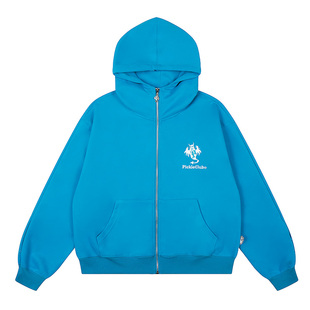 梁拌泡菜美式漫行收纳连帽卫衣外套男女同款秋冬设计感休闲帽衫